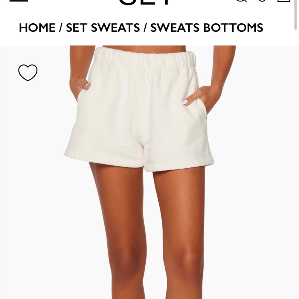 SET Active NWOT Red Sweat Shorts